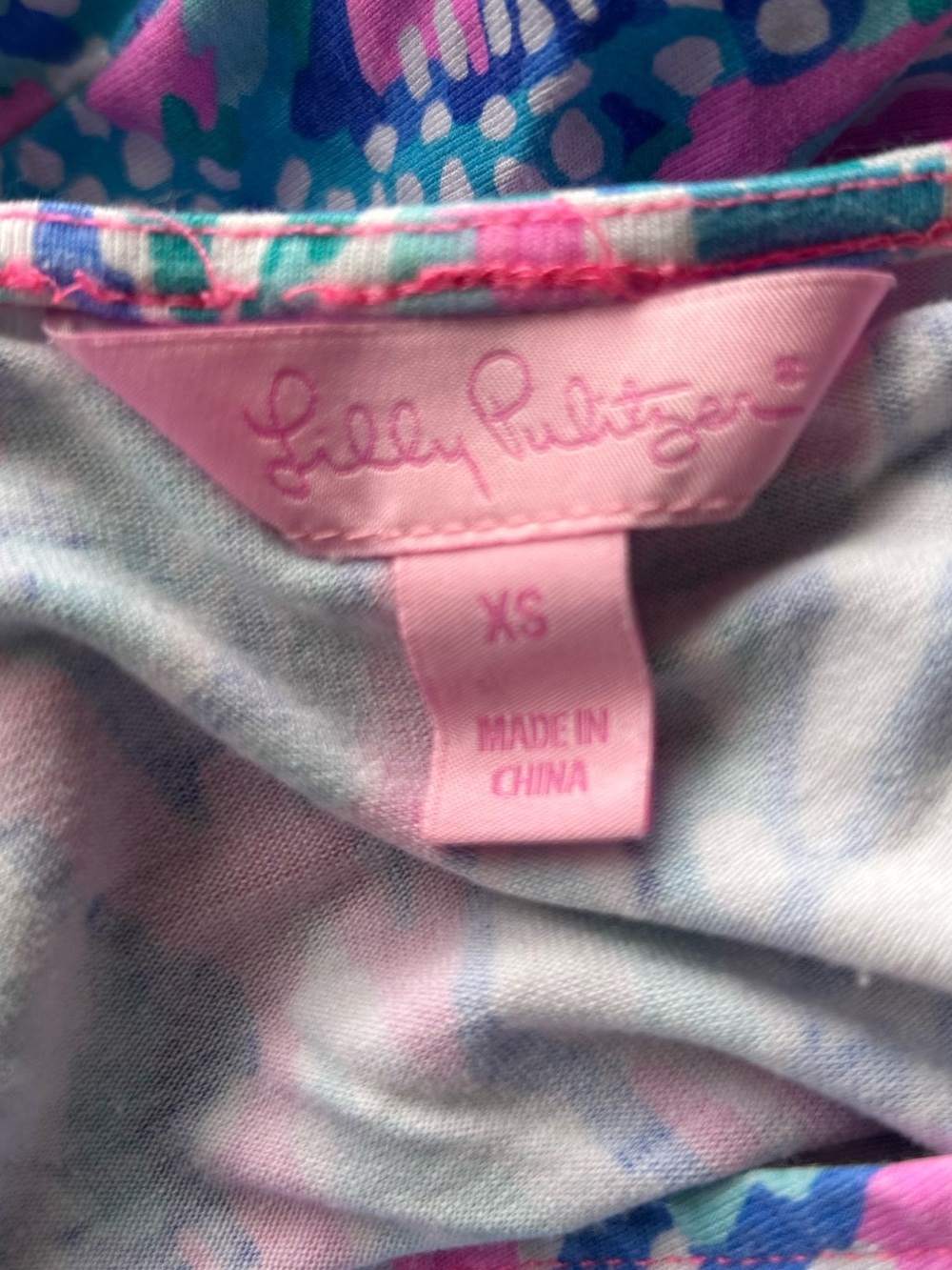 Lilly Pulitzer Paulina Jumpsuit Tiki Pink Shake It Up Print Excellent Size XS - Picture 5 of 7